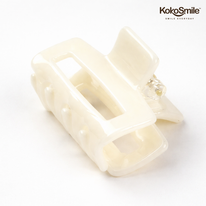 Premium Glossy Acrylic Rectangle Hair Claw Clip – Anti-Slip Lightweight Hair Accessory for Women