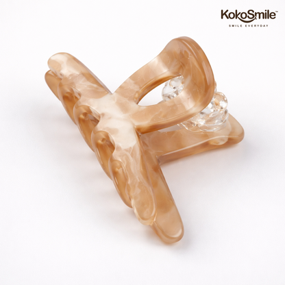Pearl Embellished Jelly Hair Claw Clip – Translucent Anti-Slip Hair Accessory for Women