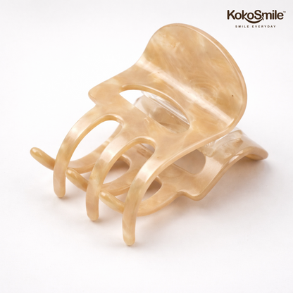 Minimalist Glossy Hair Claw Clip – Large Anti-Slip Hair Accessory for Women