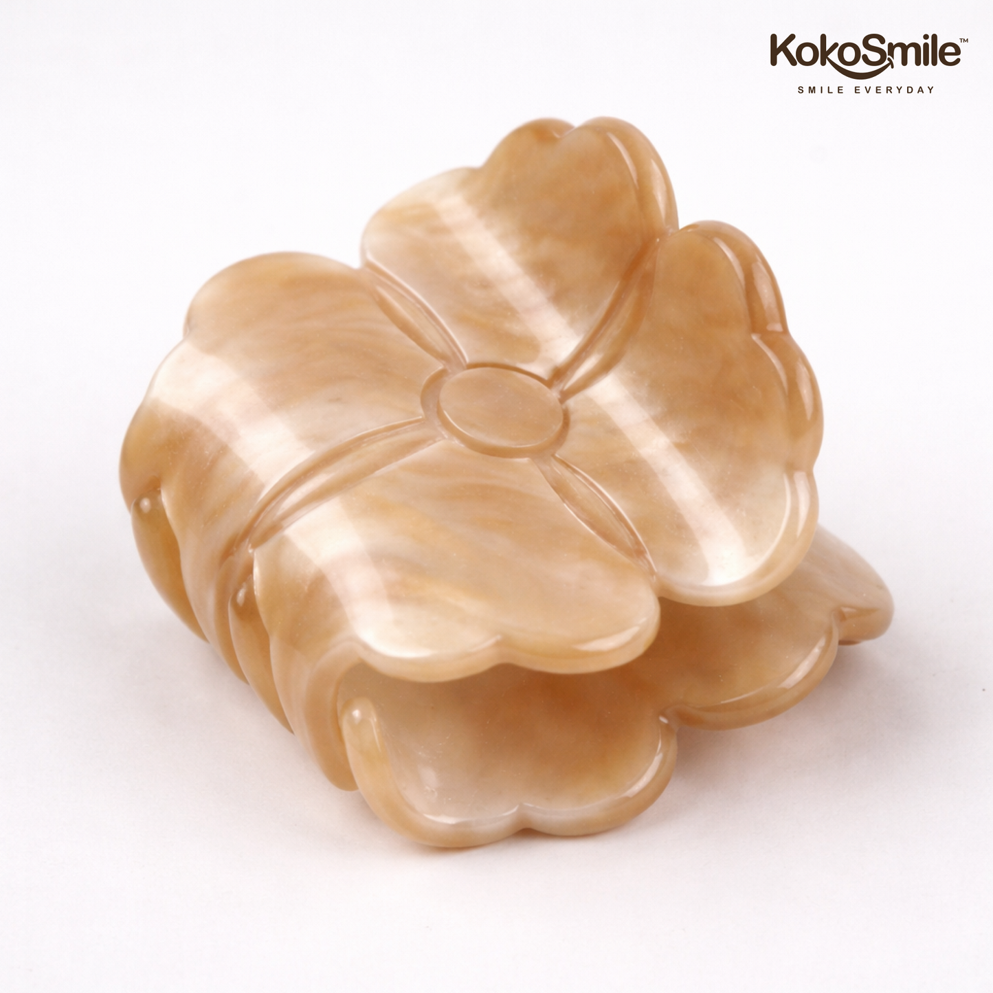Floral Acrylic Hair Claw Clip – Elegant Flower Shape Hair Accessory for Women