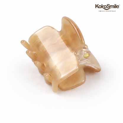 Premium Acrylic Mini Hair Claw Clip Set – Glossy Anti-Slip Lightweight Hair Accessories for Women