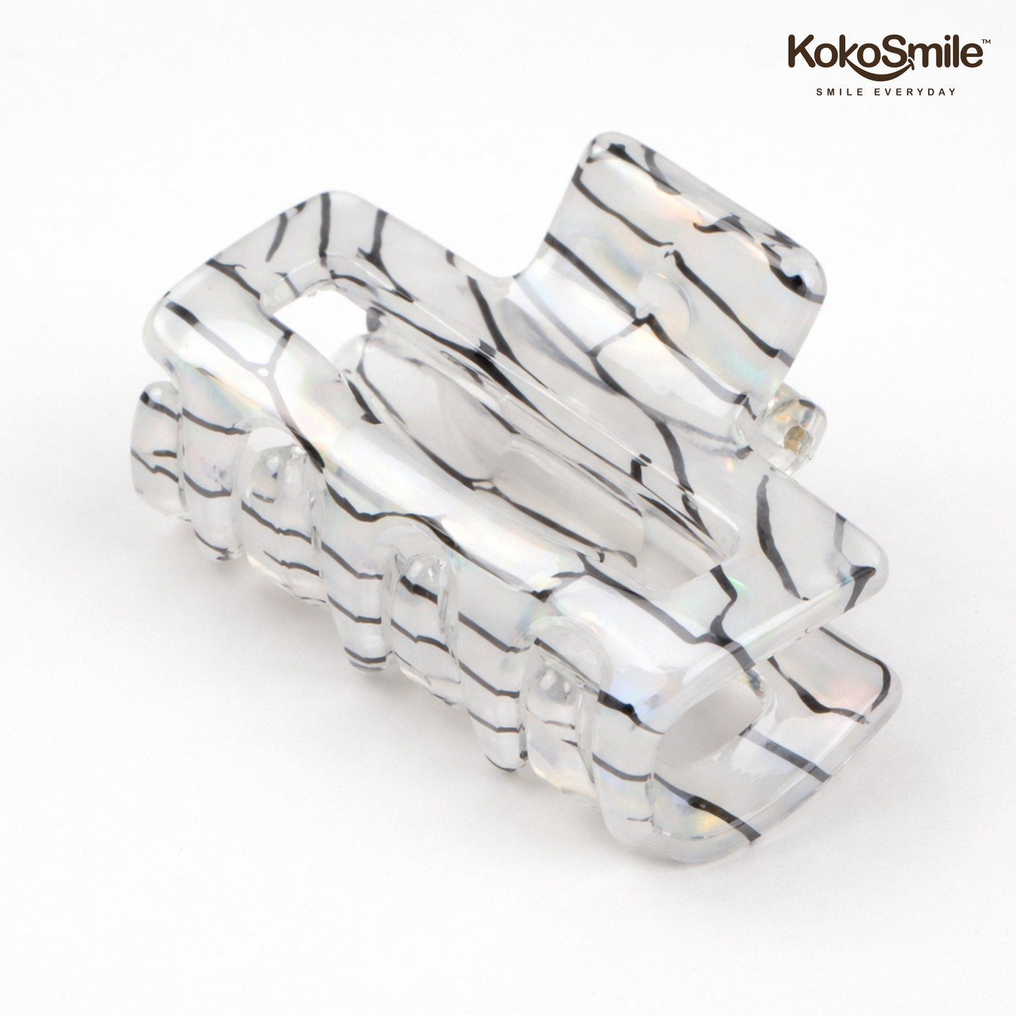 Premium Glossy Acrylic Rectangle Hair Claw Clip – Anti-Slip Lightweight Hair Accessory for Women