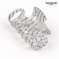 Unbreakable Marble Acrylic Wavy Hair Claw Clip