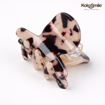 Pearlescent Acrylic Hair Claw Clip – Luxury Marble Finish Non-Slip Hair Clamp