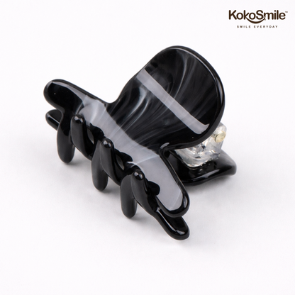 Pearlescent Acrylic Hair Claw Clip – Luxury Marble Finish Non-Slip Hair Clamp