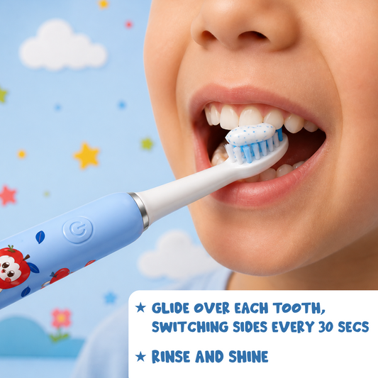 Kids Rechargeable Sonic Toothbrush with 3 Cleaning Modes