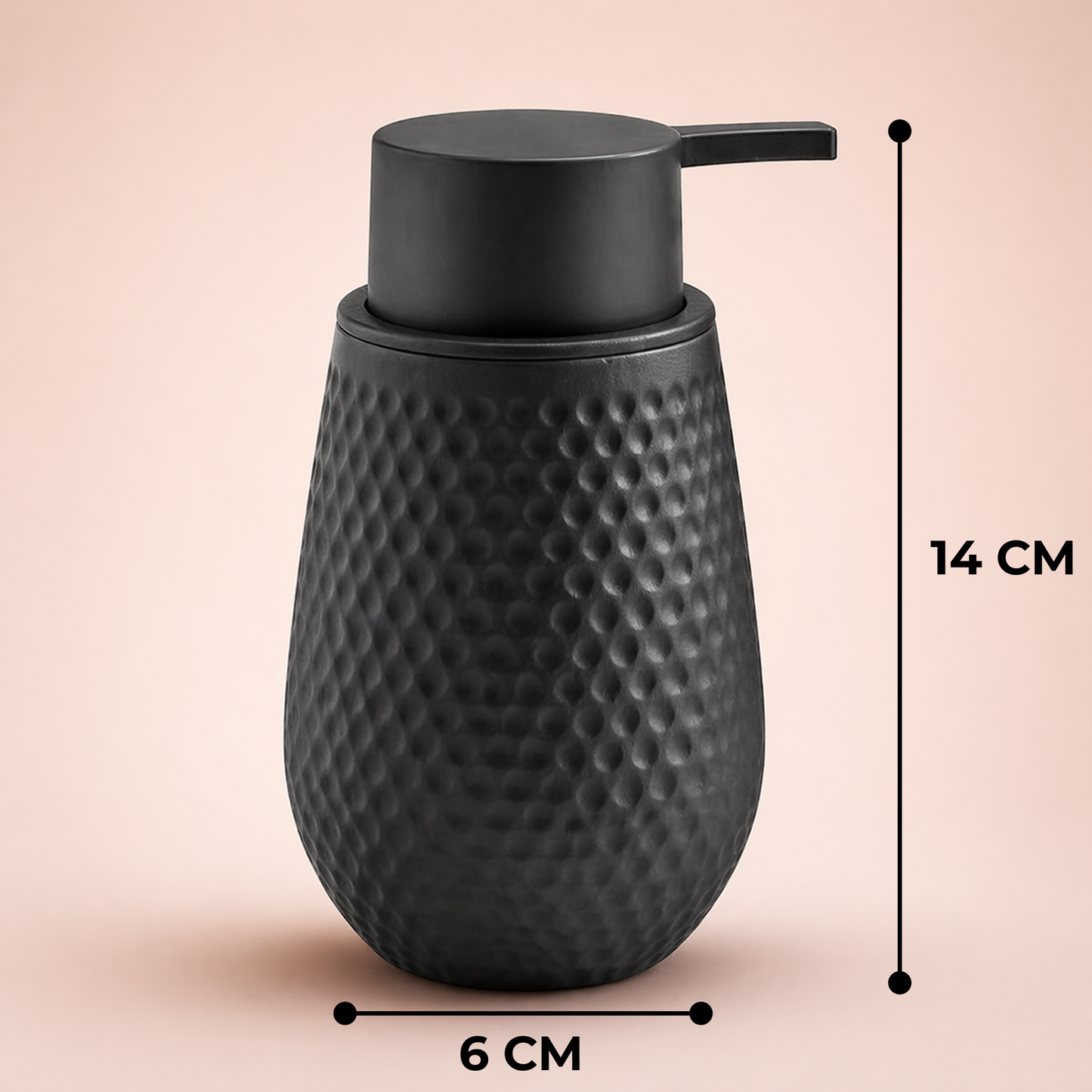 Acrylic Matte Textured Soap Dispenser for Bathroom 380ml