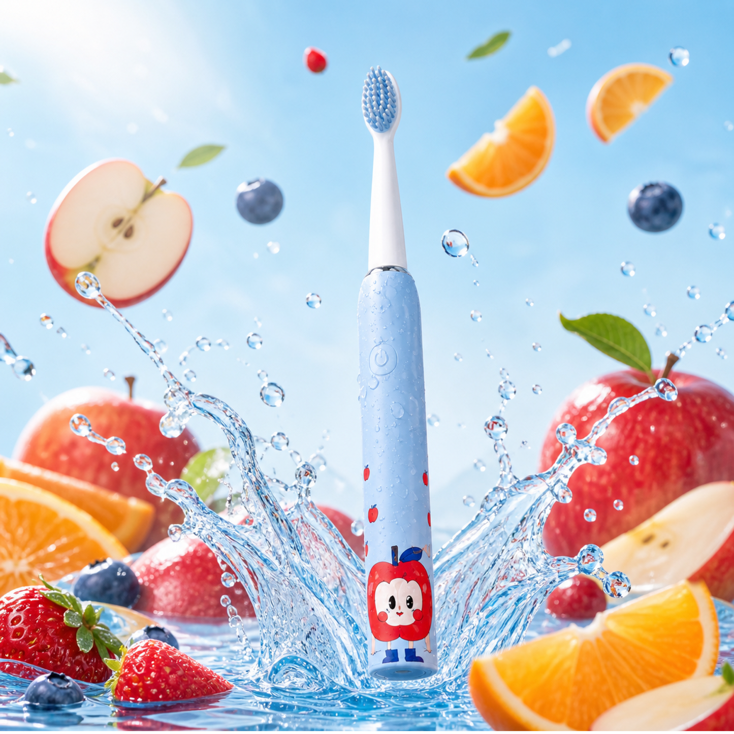 Kids Rechargeable Sonic Toothbrush with 3 Cleaning Modes