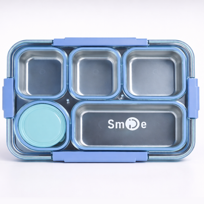 Bento Stainless Steel Lunch Box – 5 Compartment – 1400ml