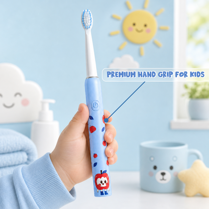 Kids Rechargeable Sonic Toothbrush with 3 Cleaning Modes