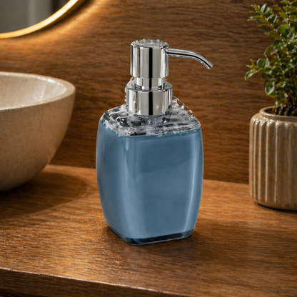 Large Acrylic Grey Liquid Soap Dispenser Bottle 380ml