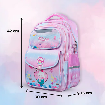 Premium Cat Theme School Backpack for Kids