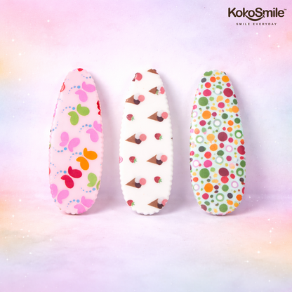 Cute Printed Snap Hair Clips Set of 3 for Girls with Butterfly & Dot Designs