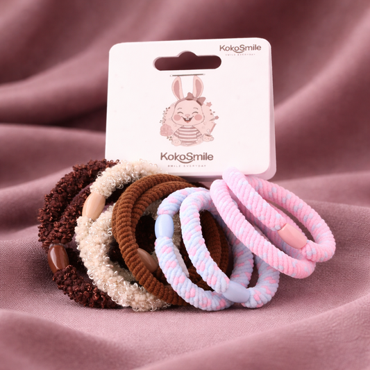 Premium Elastic Hair Ties for Women & Girls - Pack of 10