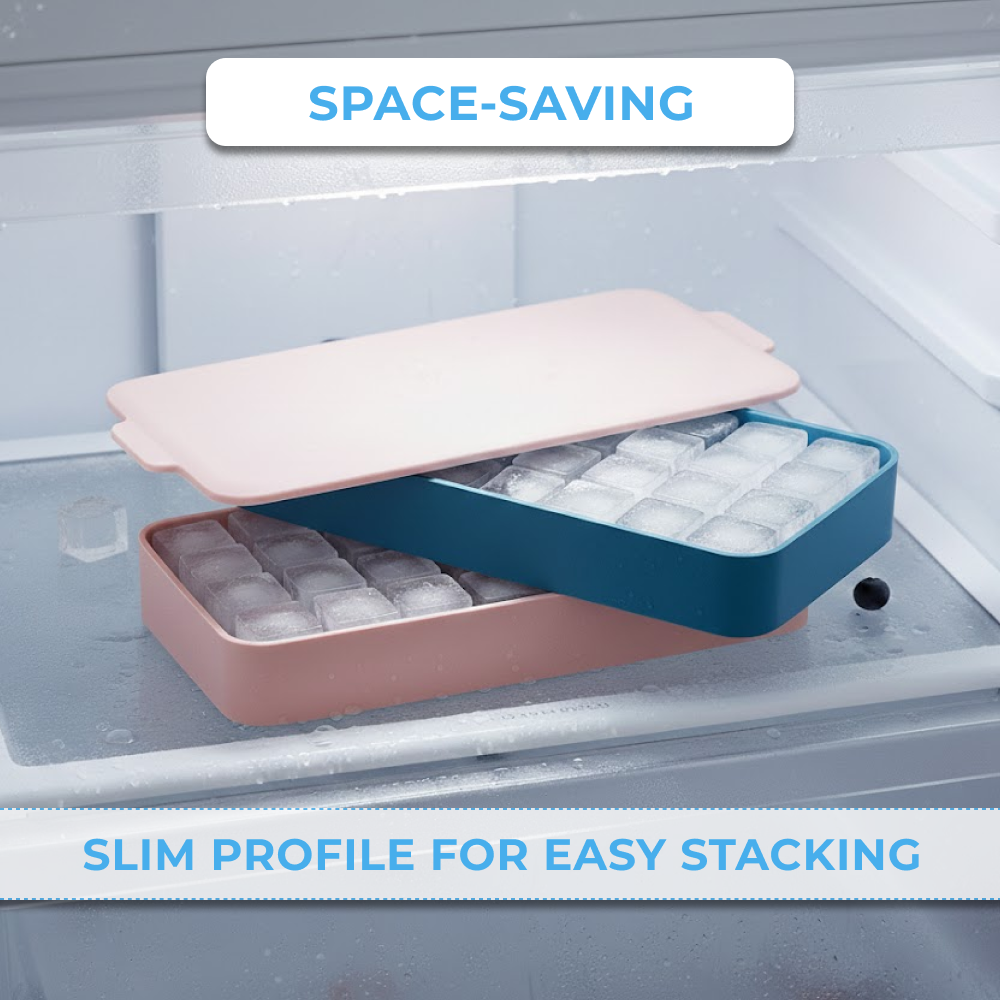 Flexible Silicone premium FDA-grade Ice Cube Tray (24 Cubes)