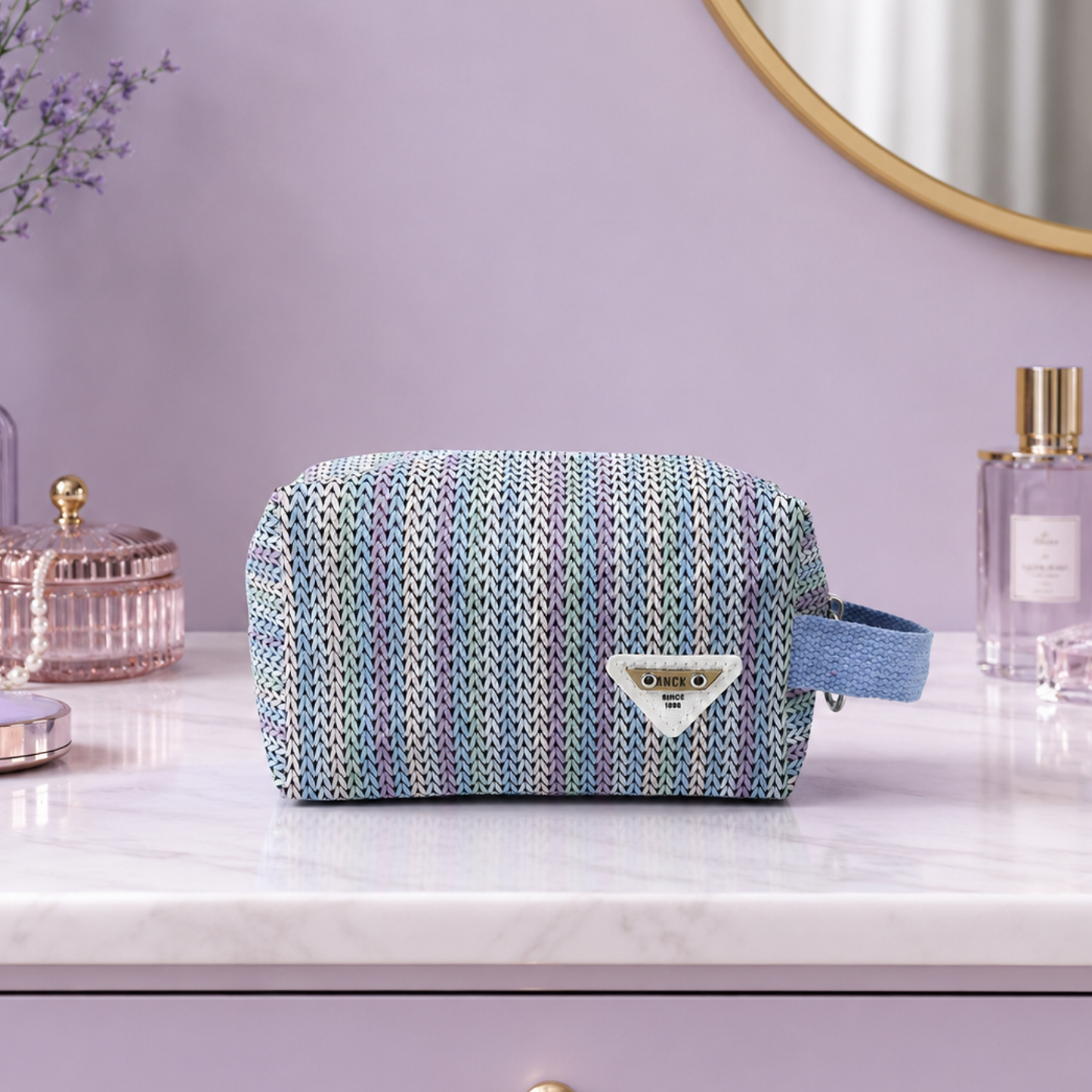KokoSmile Printed Travel Makeup Bag – Cosmetic Organizer Pouch