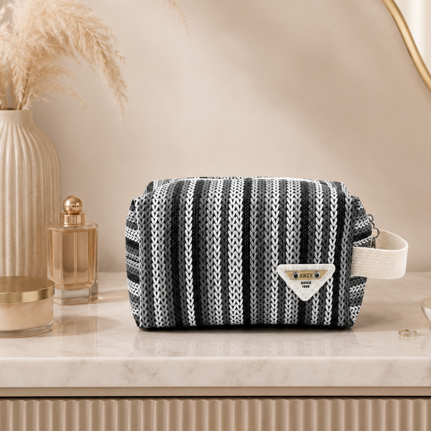 KokoSmile Printed Travel Makeup Bag – Cosmetic Organizer Pouch