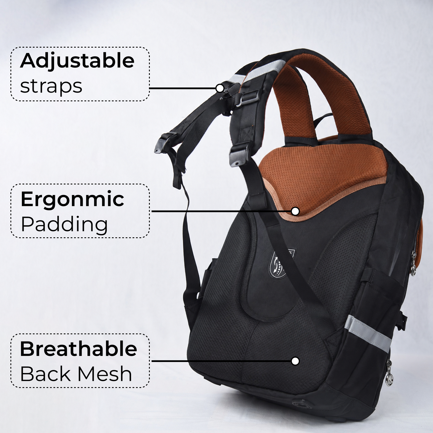 Blue Ergonomic School Bag Backpack for Kids