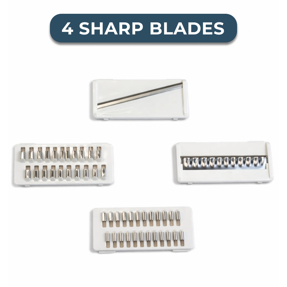 4-in-1 Multi Slicer with Container with Stainless Blades