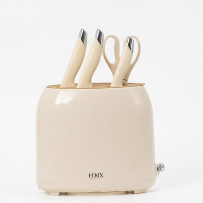Premium Knife Holder/Organiser with 4 Knives & 1 Scissor