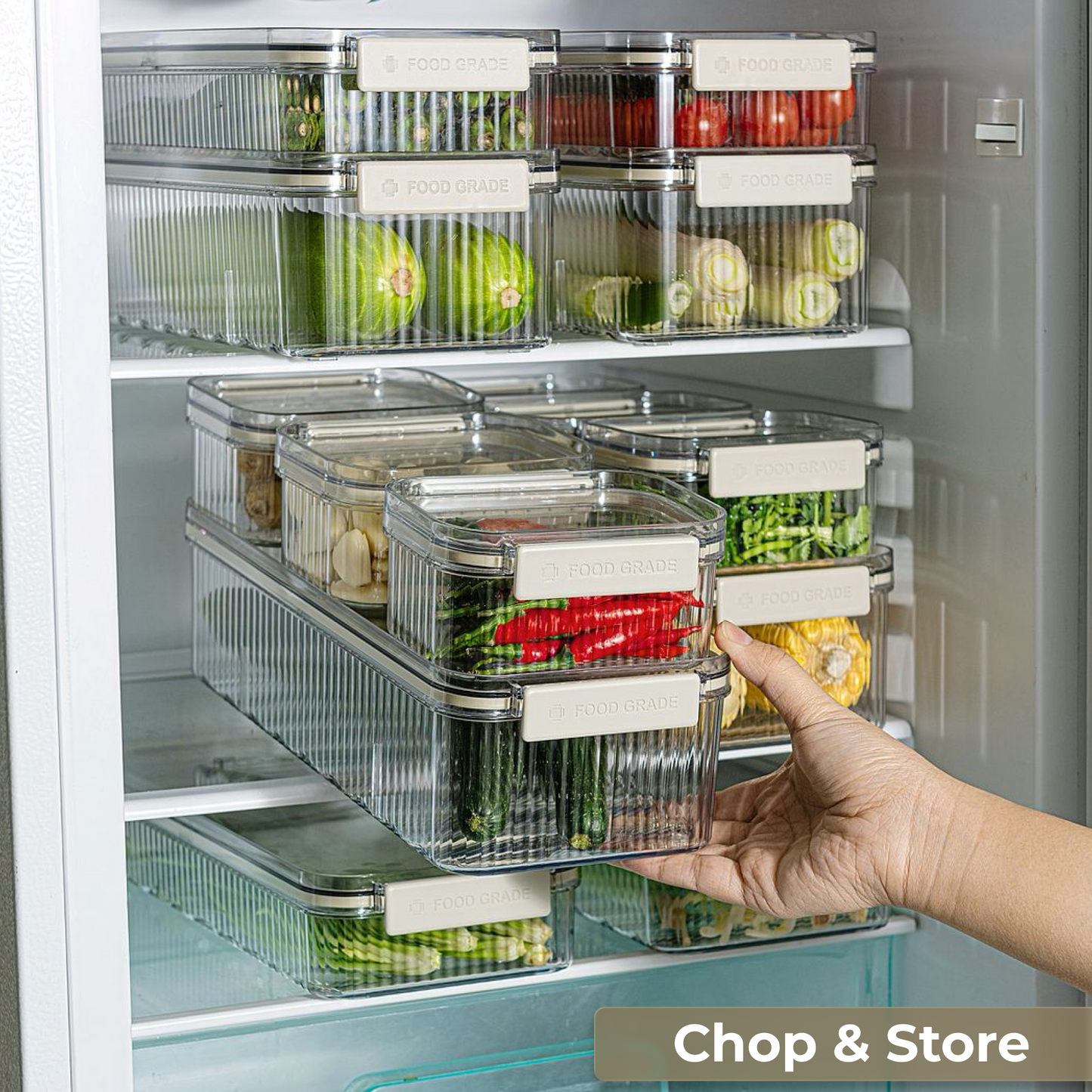 Premium Stackable Food Storage Containers – Leakproof BPA-Free Kitchen Organizers