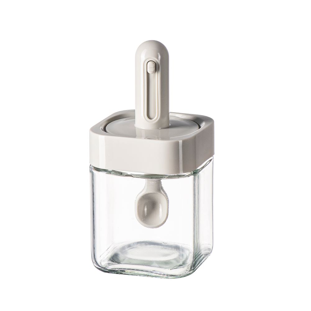 Premium Spice Jar with Integrated Spoon