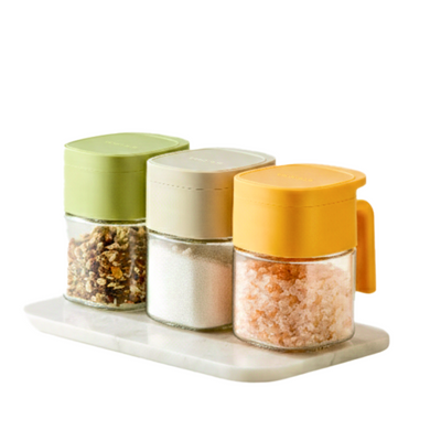 HOMX Glass Spice Jar | Airtight Seasoning Bin