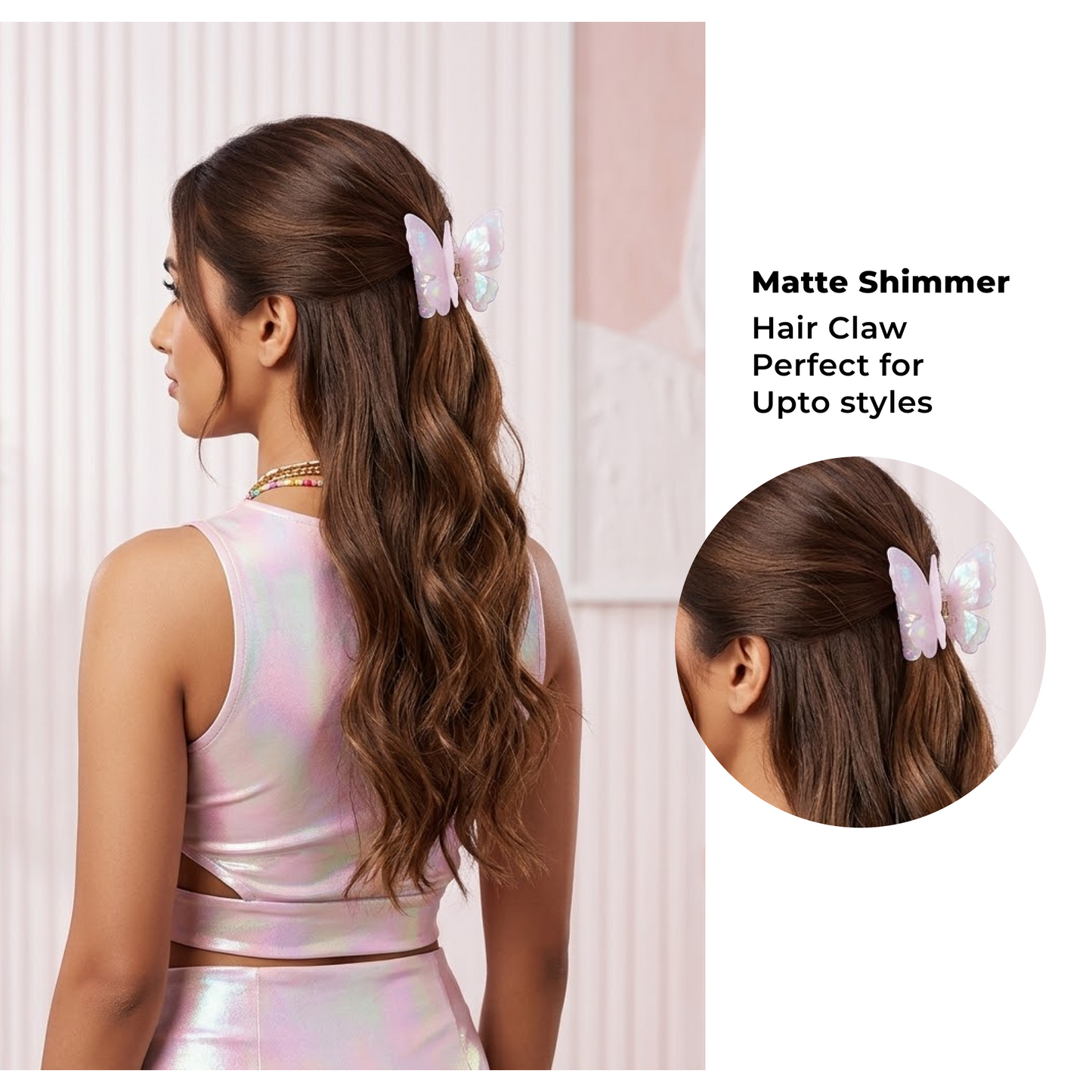 Elegant Butterfly Hair Claw Clip – Anti-Slip Strong Hold Hair Accessory for Women