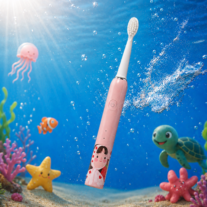 Cartoon Kids Electric Toothbrush with USB Charging & 3 Modes