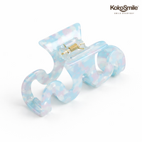 Pastel ABS Cloud Hair Claw Clip – Anti-Slip Wave Hair Clip for Women