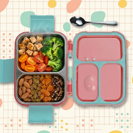Stainless Steel Bento Lunch Box – 2 Compartment Organizer – 750ml
