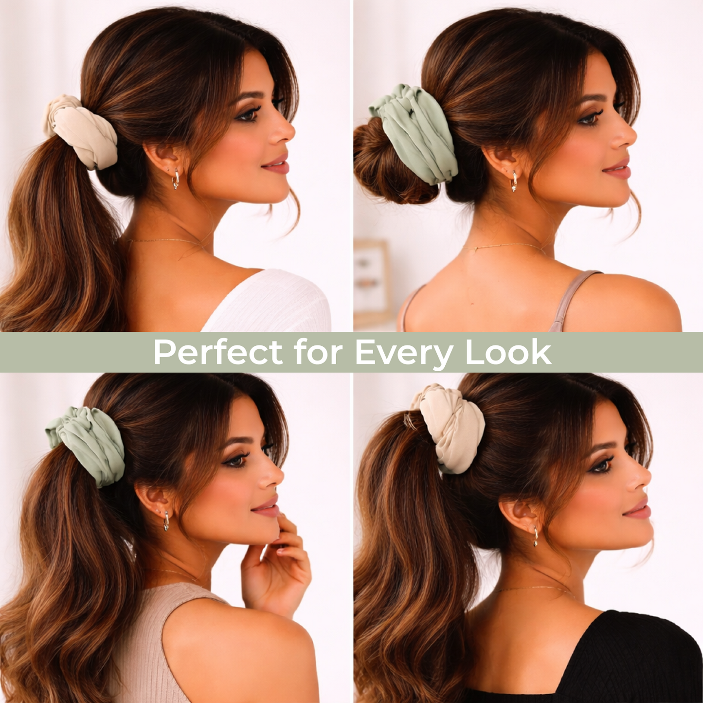 Premium Velvet Hair Scrunchies – Ultra Soft Elastic Hair Bands for Everyday Styling
