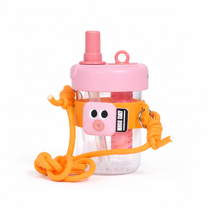 Super Cute Trendy Tritan tumbler bottle with Straw for Kids - 500ml