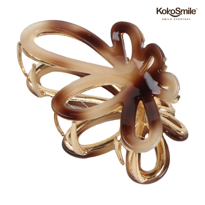 Luxury Strong Hold Hair Clip – Anti-Slip Brass & ABS Claw Clip