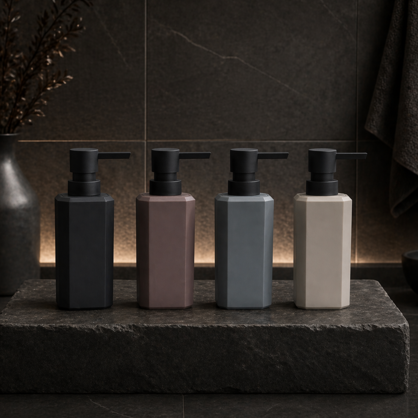 Unbreakable Grey Liquid Soap Dispenser Bottle 250ml