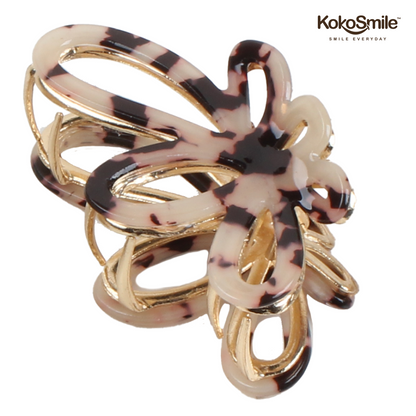 Luxury Strong Hold Hair Clip – Anti-Slip Brass & ABS Claw Clip