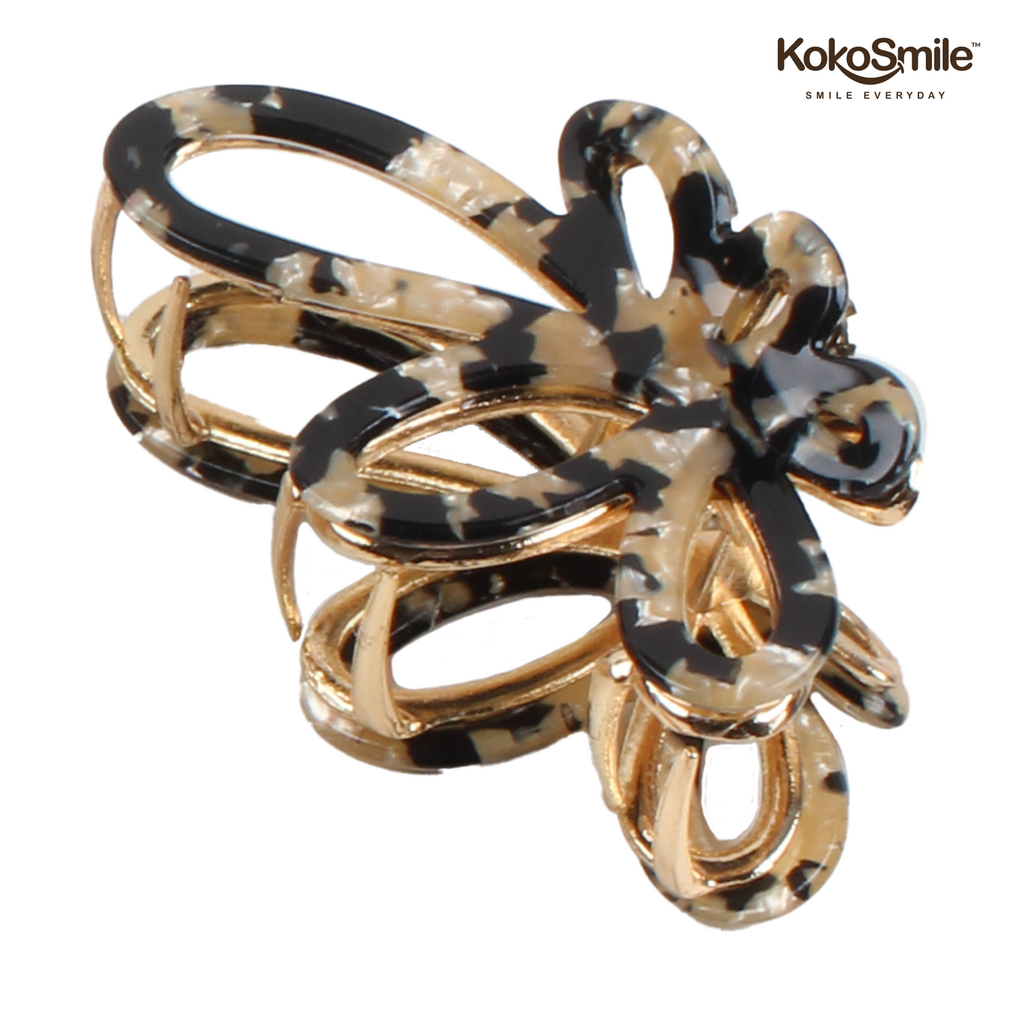 Luxury Strong Hold Hair Clip – Anti-Slip Brass & ABS Claw Clip