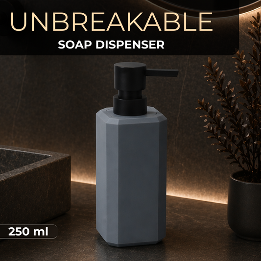 Unbreakable Grey Liquid Soap Dispenser Bottle 250ml