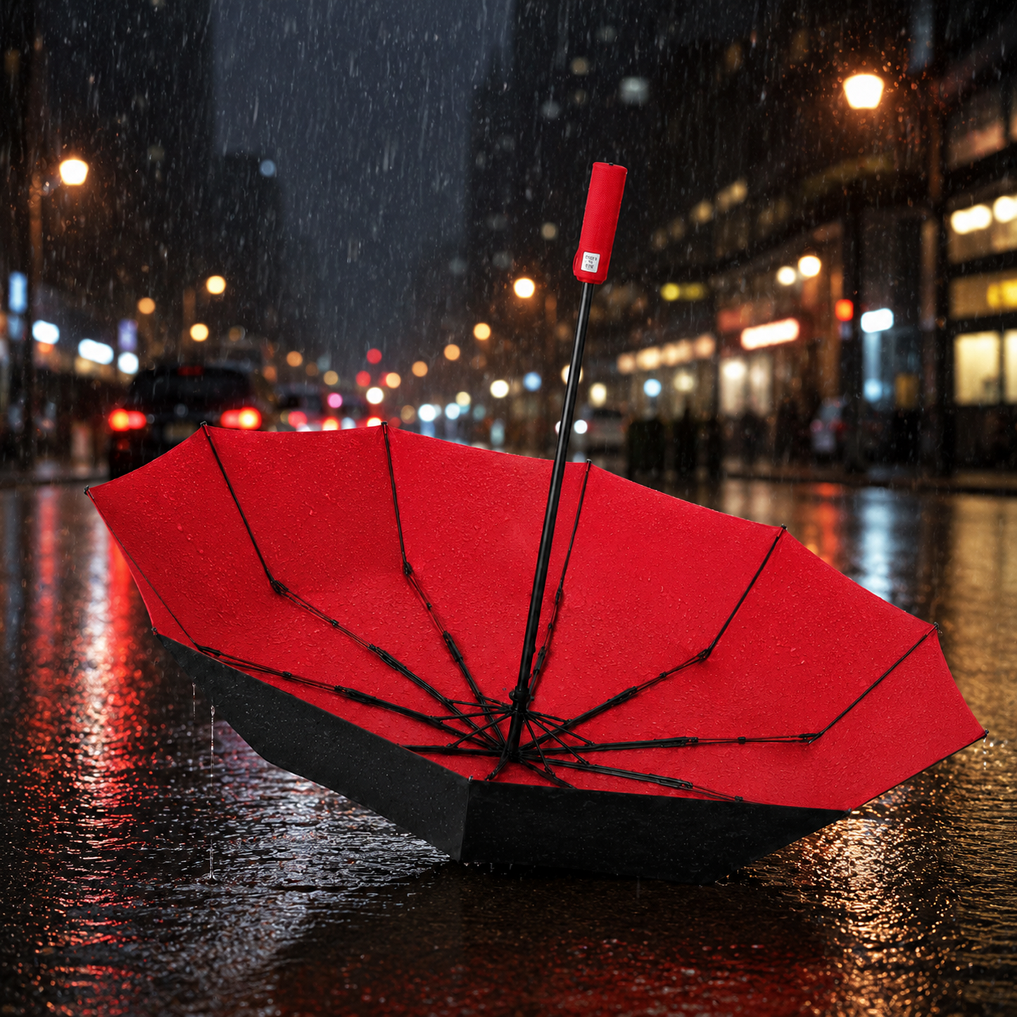 Large Automatic Windproof & Waterproof Umbrella with Wide Canopy