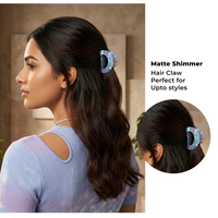 Opalescent Cloud Hair Claw Clip – Pearlescent ABS Hair Accessory for Women