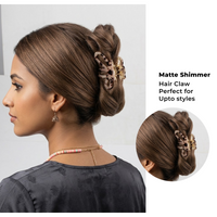 Strong Anti-slip & Anti-rust Acrylic-Brass Hair Clip (Pack of 1)