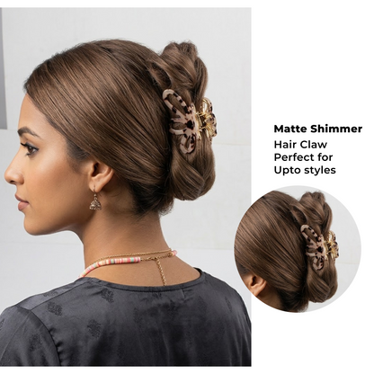 Luxury Strong Hold Hair Clip – Anti-Slip Brass & ABS Claw Clip