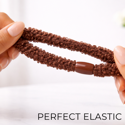 Premium Elastic Hair Ties for Women & Girls - Pack of 10