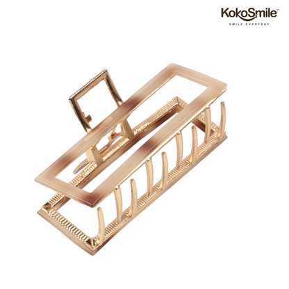 Premium Strong Hold Hair Claw Clip – Brass Grip Hair Styling Clutcher