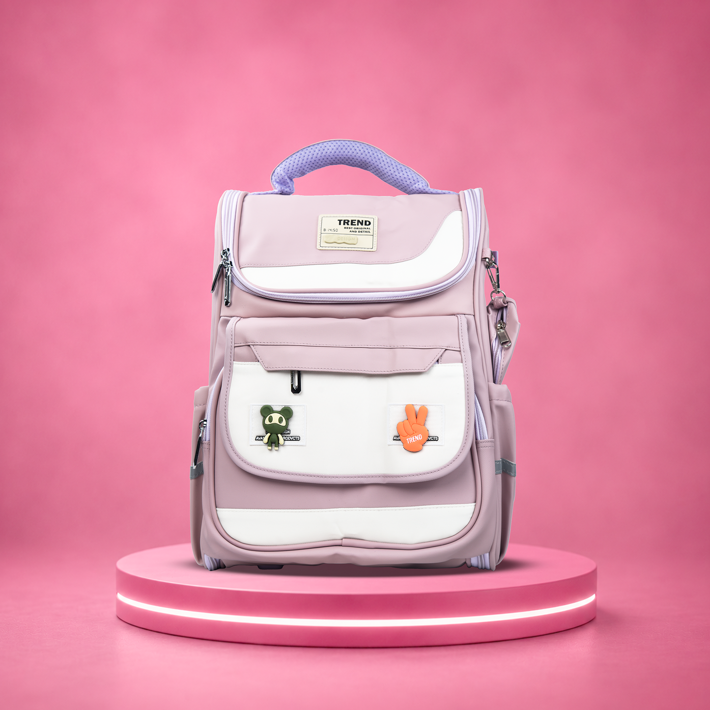 Space Theme Kids School Backpack with Smart Storage