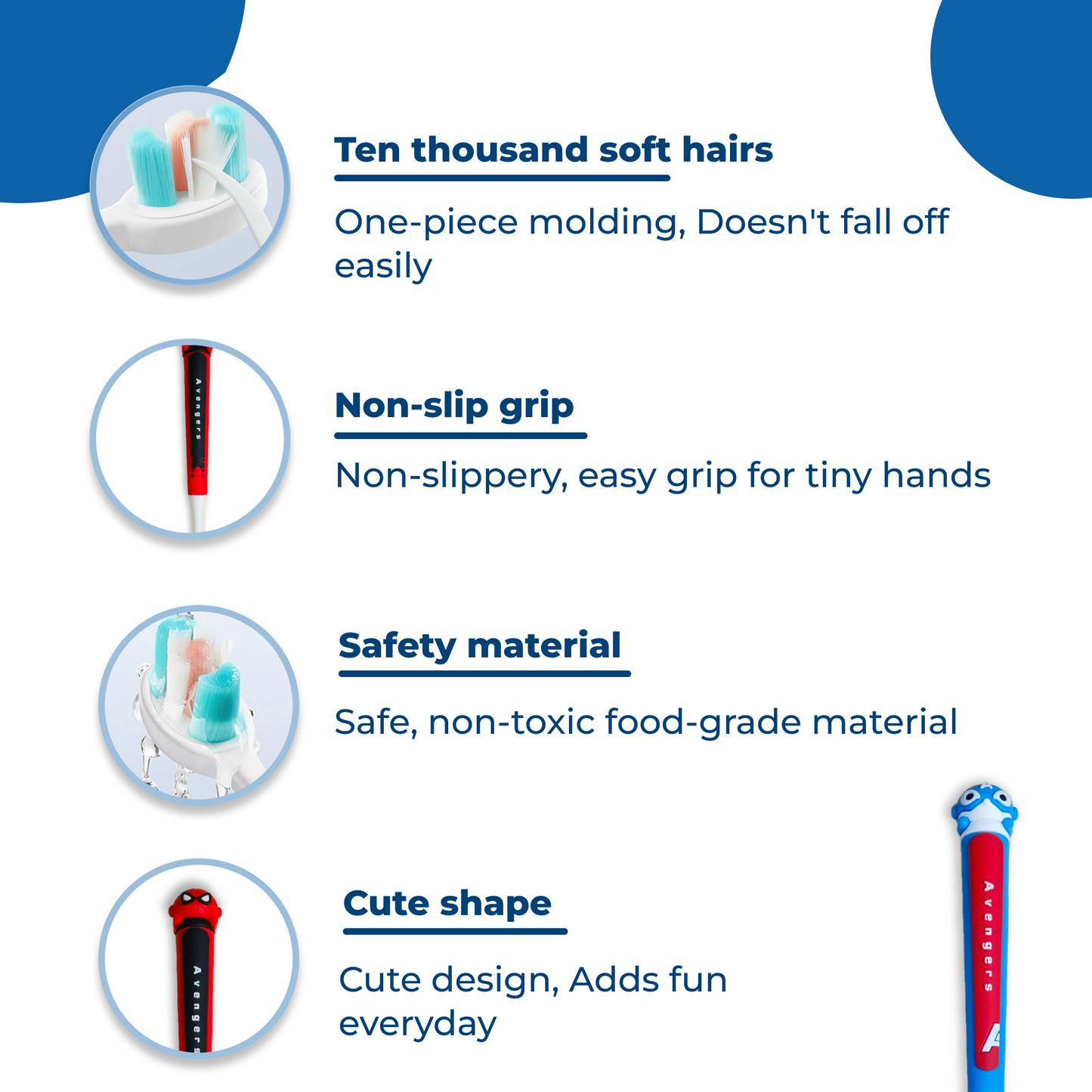 KokoSmile Superhero Kids Toothbrush