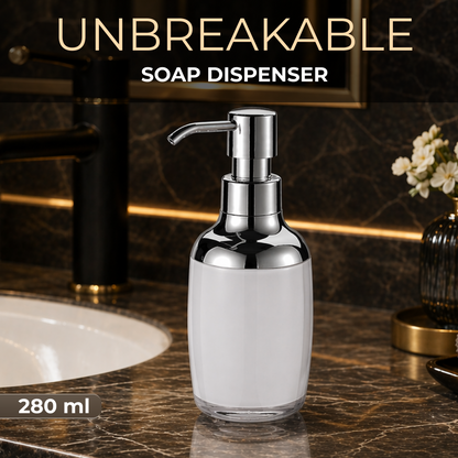 Premium Acrylic Grey Liquid Soap Dispenser Bottle 280ml