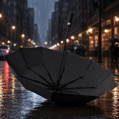 Large Automatic Windproof & Waterproof Umbrella with Wide Canopy