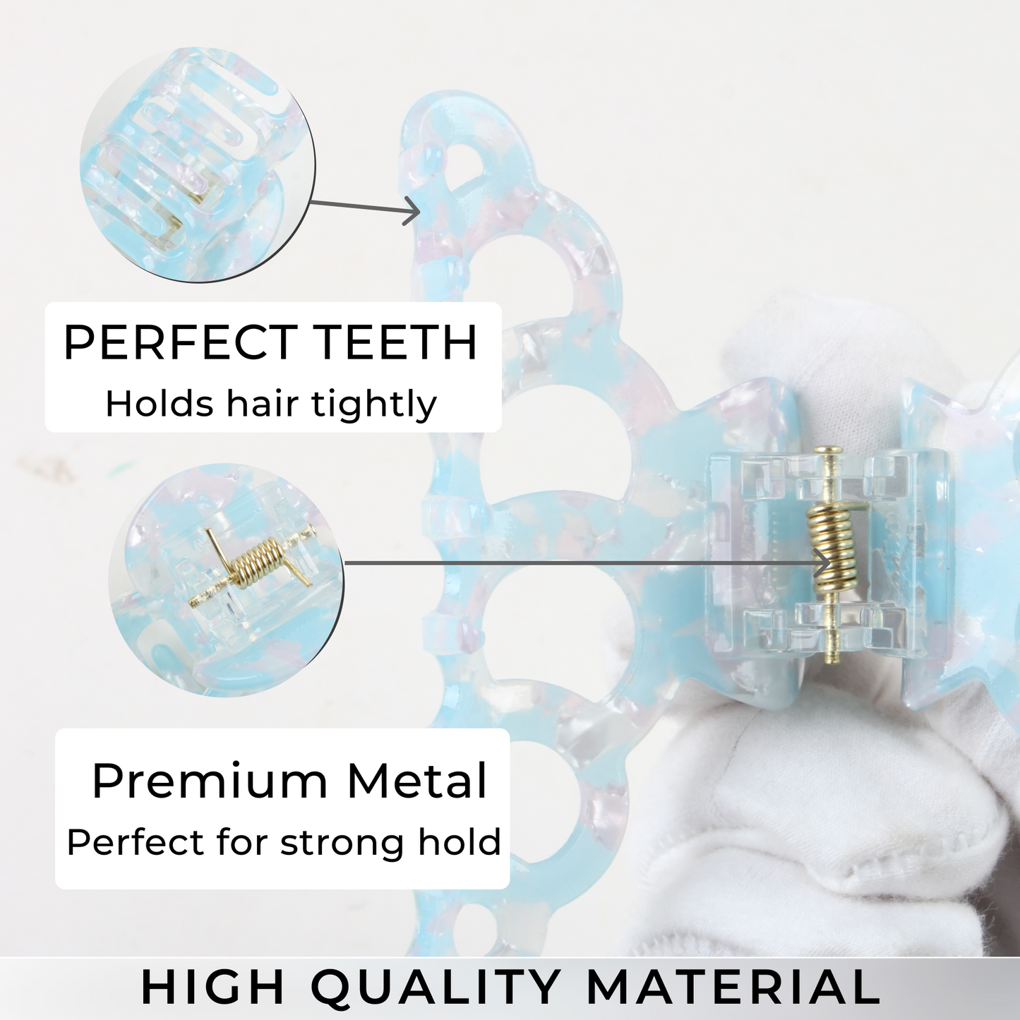 Hair Claw Clip – Pearly Anti-Slip Hair Accessory for Women