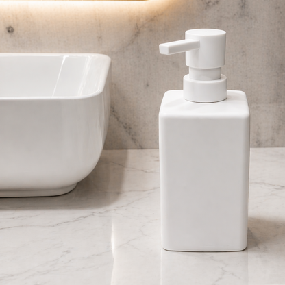 Luxury ABS Bathroom Accessories Set with Wooden Finish